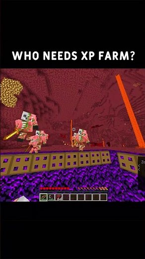 Smartest Way to Farm Piglin XP in Minecraft 😈