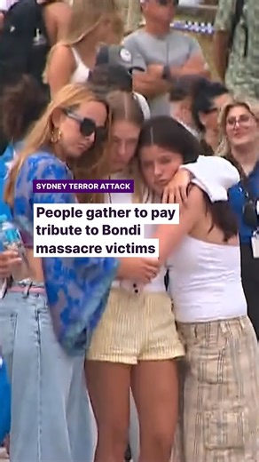 The Nightly | An outpouring of grief at Bondi as people gathered to pay tribute to the victims. See more stories at our link in bio. | Instagram