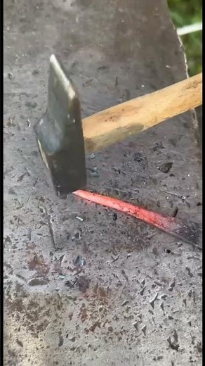 ASMR Forging – Making a Metal Bookmark by Hand