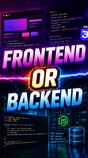 Learn Frontend or Backend in 2026? #shorts