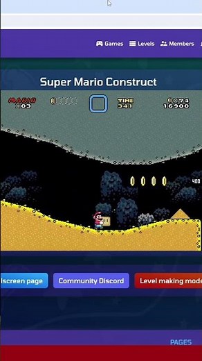 Super Mario Construct Level - Super Donut Plains Mini Gameplay 2