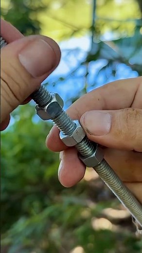 How to Join Two Bolts Strongly Using Nuts 🎉 Simple Metal Joint Trick 👍 #craft #handmade #skills