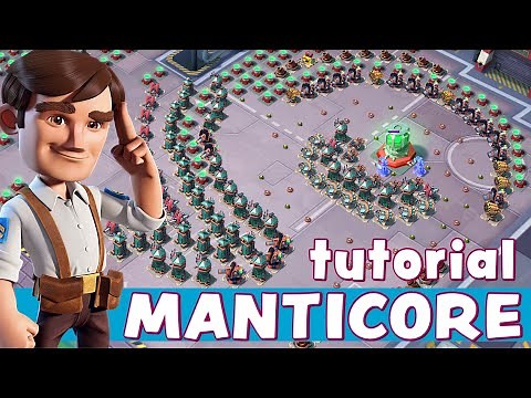MANTICORE - step by step TUTORIAL 🤓 HOW TO SOLO - BOOM BEACH operation gameplay/attack strategy/tips