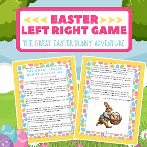 Easter Left Right Game Printable Story | Group Listening Directional Activity