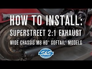 How to Install: S&S Cycle SuperStreet 2:1 Exhaust for wide chassis m8 HD® Softail® models