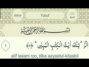 Surat Yusuf Merdu Arab Latin dan Terjemahan