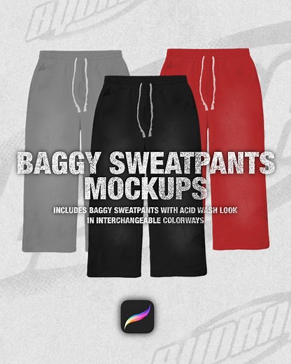 Streetwear Clothing Mockup | Baggy Sweatpants Mockup - Etsy