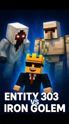 Entity 303 vs Iron Golem – Who Will Win? 🔥
