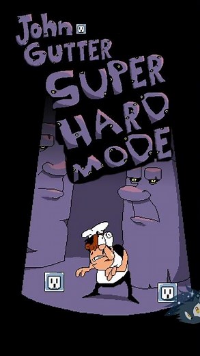 "Pizza tower: john gutter SUPER HARD MODE" IS TOO HARD FOR ME! ⚡ [Pizza Tower AFOM Mods Shorts]