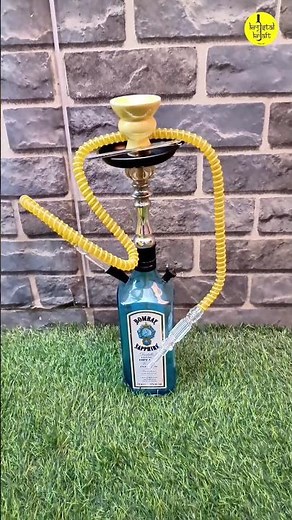 😱How to Make Hookah at Home Easy DIY with Glass Bottle#bottleart #shisha #hookah #krystalkraft #diy