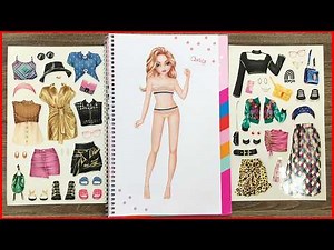 TOPModel dress me up sticker book, cutie star-dress 24 Pages sticker for Design (Chim Xinh channel)