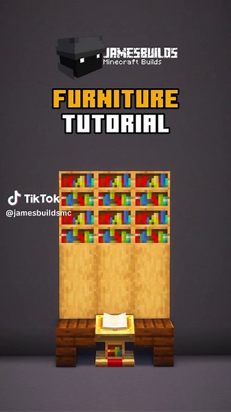 Minecraft Furniture Tutorial 🪑 #minecraft #minecrafttutorial #minecraftbuilding #minecraftbuilds #minecraftideas #fyp #minecraftmemes #minecraftdaily #minecrafthouse #minecraftbuild #minecraftcommunity #minecraftpe #minecraftbedrock #foryou