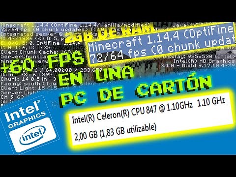 OVER 60 FPS IN MINECRAFT WITH 2GB RAM | HOW TO IMPROVE PERFORMANCE ON A CARDBOARD PC