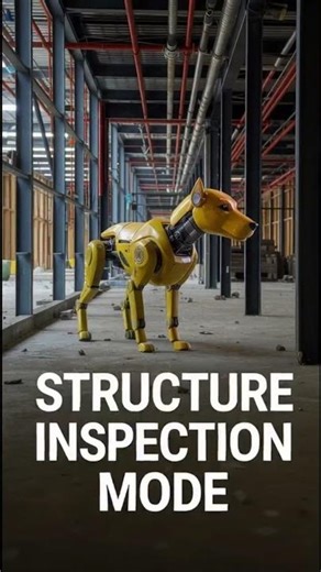 Robots Are Taking Over Construction Sites 🤖 | AI Robot Dog in Action #RobotDog#AIinConstruction