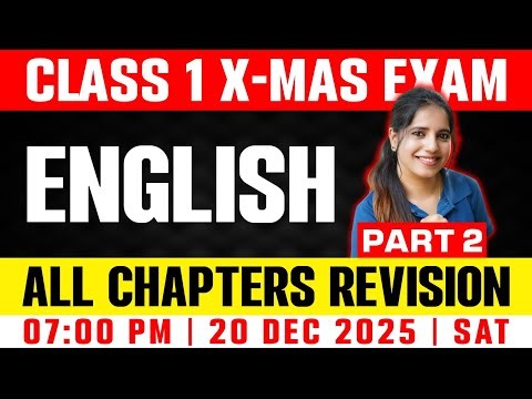 Class 1 English Exam | All Chapters Revision Part 2 | Exam Winner