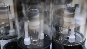 Details from a hollow cathode atomic aborption lamp used for chemical analysis of heavy metals and other metalloids