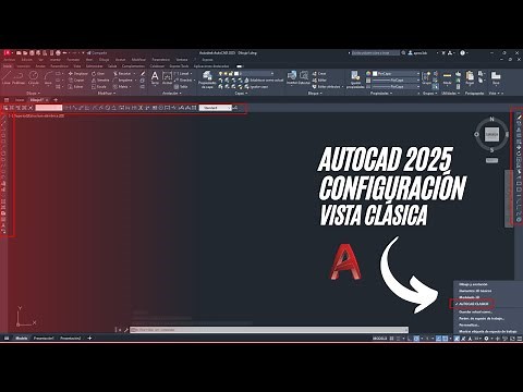 AUTOCAD 2025 VISTA CLÁSICA COMO CONFIGURAR (INTERFAZ MODO CLASICO) CLASSIC WORKSPACE TUTORIAL