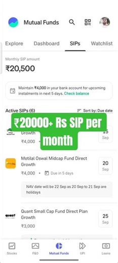 ₹20000+ SIP Per Month | Groww app kaise use kare #mutualfunds #stockmarket