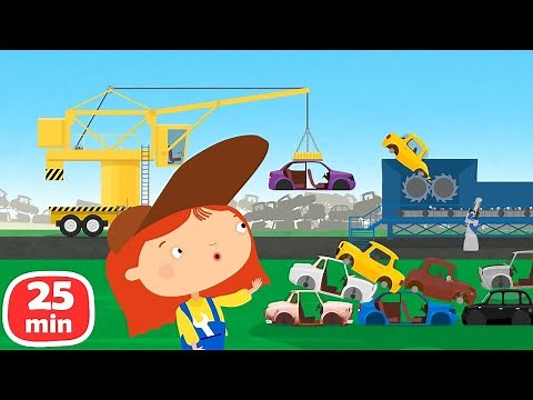 A Doutora McWheelie vai consertar carros. Desenho animado infantil. Animação de carros