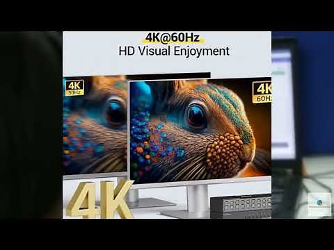 Review - 10 Port HDMI KVM Switch 2 Monitors 10 Computers 4K@60Hz EDID Simulation,Dual Mon
