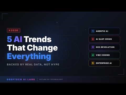 5 AI Trends That Will Change Everything in 2026 — Backed by Real Data