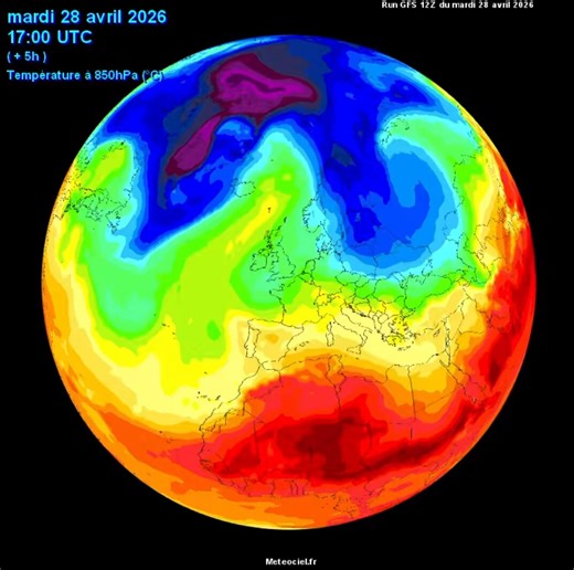 Some cooler air likely to move down over us for early May but remember meteorological season of Summer starts in June.