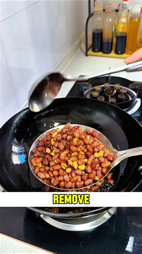 Clean and crispy fried peanuts recipe