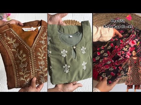 All meesho 3 piece kurtha sets|| meesho @MJonlineshopping21 