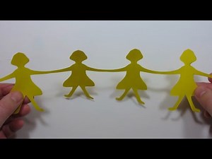 How to Make Paper Doll Chains
