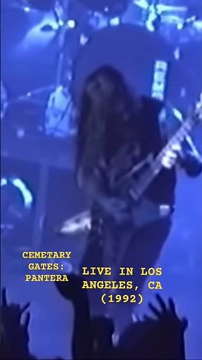 FOOTAGE: Pantera Live in Los Angeles, CA (1992) Cemetery Gates Solo - Dimebag Darrell