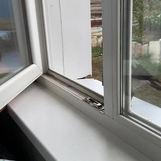 Captivating Black Crow Perched Inside Domestic Window View