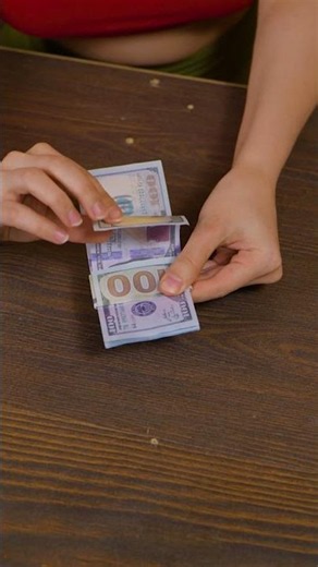 Fold a Banknote into a Handy Money Clip! ✨💵 #Folding #Hack