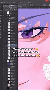 58K views · 1.5K reactions | Try out koyopunggung ‘s tutorial to color eyes with Clip Studio Paint’s tools ✨ We love the sparkly glitters as a finishing touch! Check out the artist here! https://www.instagram.com/koyopunggung/ #clipstudiopaint #illustration #digitalart #animeart #artreels #howtodraw #tipsforartists | CLIP STUDIO PAINT | Facebook