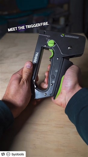 BYOT shares why the Triggerfire staple gun is the perfect gift for the DIYer in your life! Grab one at https://bit.ly/triggerfire | Surebonder®