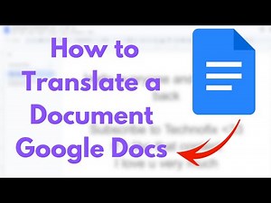 🌍 How to Translate a Document in Google Docs | Easy Guide! ✨
