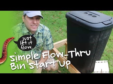 How To Set Up A Simple Flow Through Worm Bin
