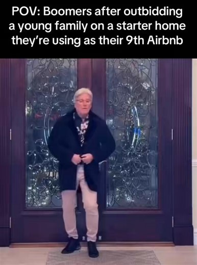 Boomers are 42% of home buyers and 55% of home sellers.Geriatric speedrunning 🔥🔥