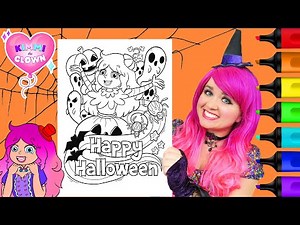 Coloring Kimmi The Clown Happy Halloween!
