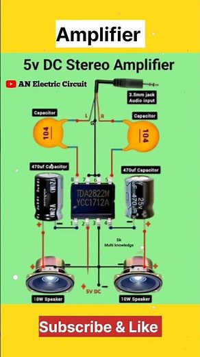 Simple & Powerful Stereo Amplifier Circuits You Can Make at Home” #circuitmaker #analogcircuit