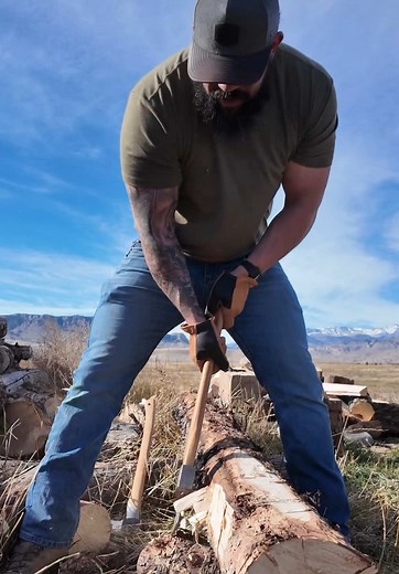 Hewing Logs into Square Beams: A DIY Guide