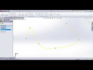 SolidWorks Tutorial in Tamil 50 : Curve Through Reference Point |Curve | Part | Solid