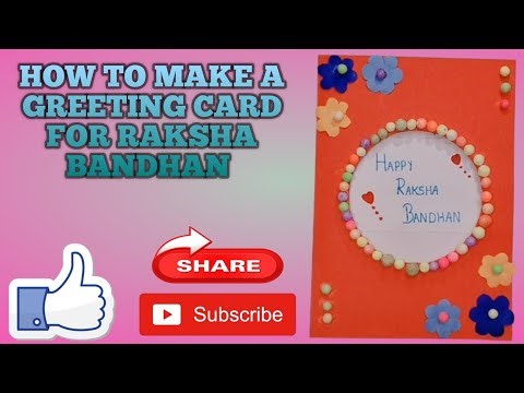 "Easiest Rakhi Card Idea Ever! 💌✨ (DIY in 7 Mins)" | How to make rakhi greeting card easy |