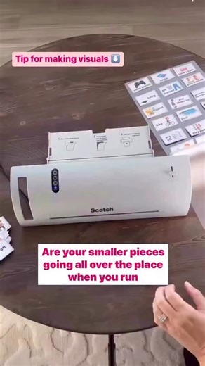 4.5K views · 357 reactions | Try this tip out to keep your visual supports in place when laminating! What other laminating tips do you have to make the process easier?! | The Autism Consultant | Facebook
