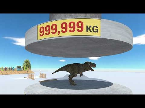 Animals vs 100,000 KG Hydraulic Press - Animal Revolt Battle Simulator