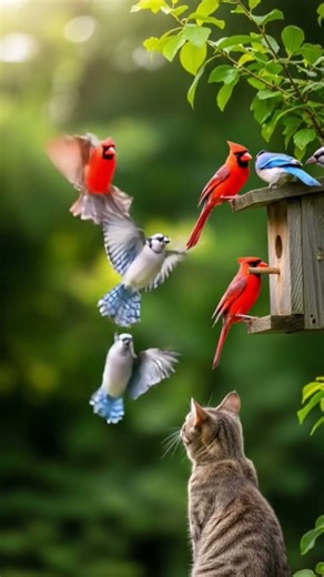 birds for cats to watch #cat #birds #catvideos