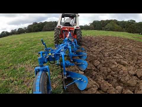 1979 David Brown 996 3.6 Litre 4-Cyl Diesel Tractor (64 HP) 4 Furrow at Royal Forest 2024