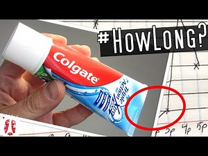 How Long Does A Tube Of Toothpaste Last? Let's Measure Toothpaste Tube Duration #science #funfacts