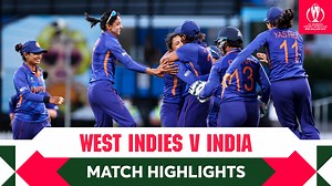A sensational victory for India 👏 They beat West Indies by 155 runs, bowling them out for 162 after centuries from Smriti Mandhana and Harmanpreet Kaur! MATCH HIGHLIGHTS 📹 | ICC - International Cricket Council