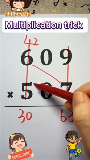 Master this quick multiplication trick to solve complex problems in seconds! 🧠✨ #math #learning #fy