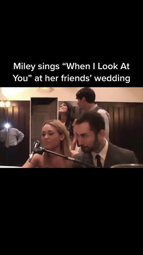 imagine miley singing at your wedding… #mileycyrus #whenilookatyou #wedding #thelastsong #miley